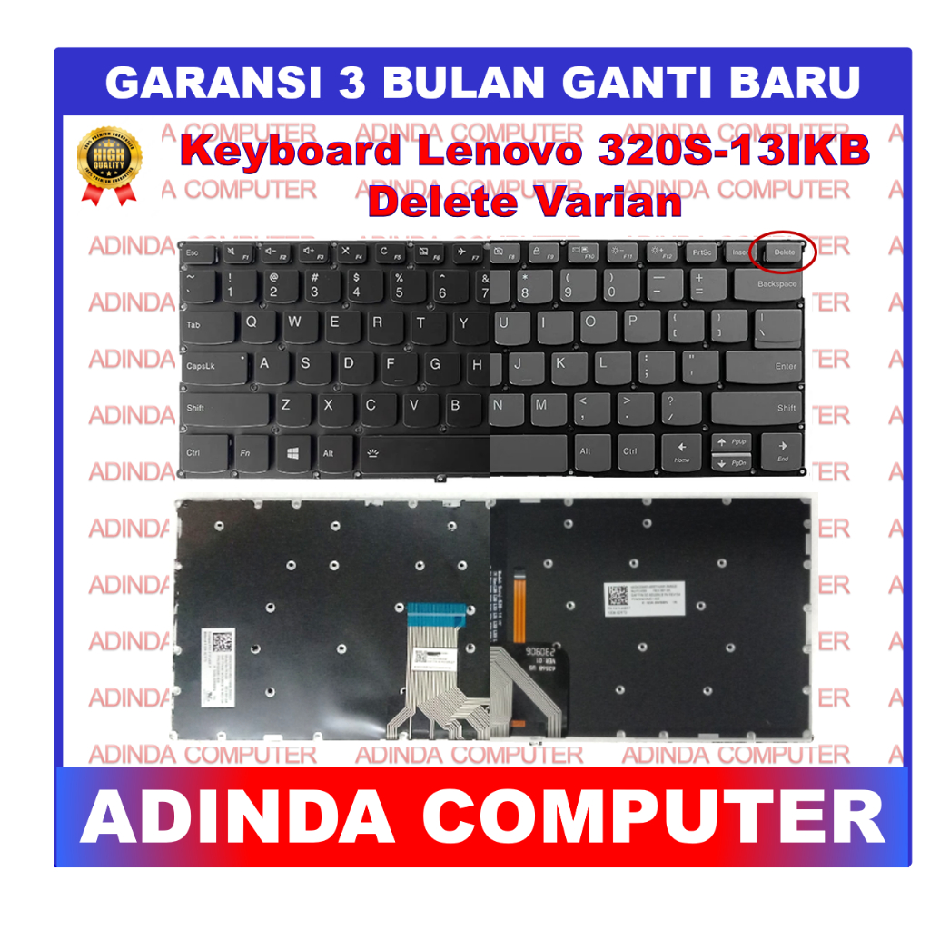 คีย์บอร์ด Lenovo Yoga 320S-13IKB 720 720-13 720-12 720-12IKB ลบแบ็คไลท์ Backlite