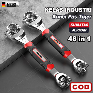 NESO Kunci Pas Tiger 48 in 1 (COD) Universal Wrench Socket Elektronil obeng Kunci Ring Profesional Mobil Motor Serbaguna