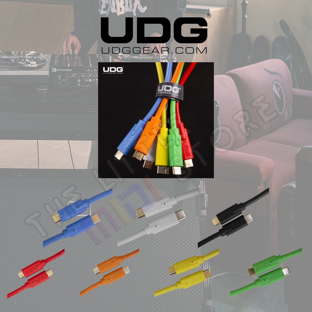 Udg Ultimate สาย USB 3.2 CC-Straight | สาย DJ C ถึง C | สายสัญญาณเสียงคุณภาพ Hi ของแท้ DJ