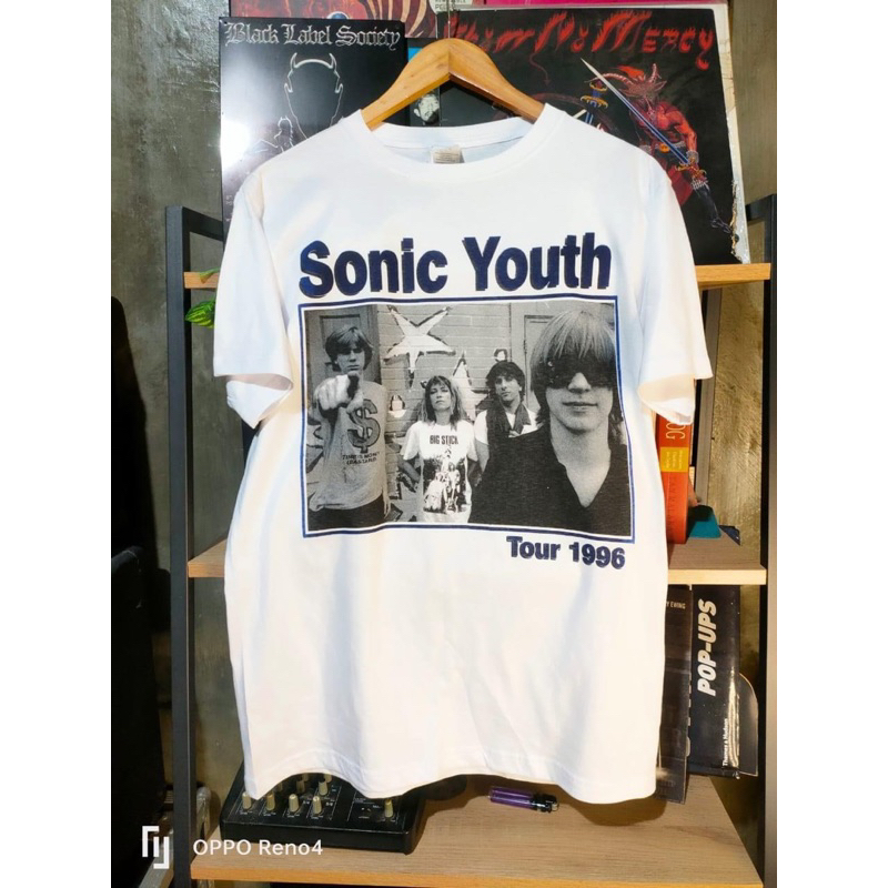 Sonic YOUTH ทัวร์ 1996 สีขาว - TSHIRT