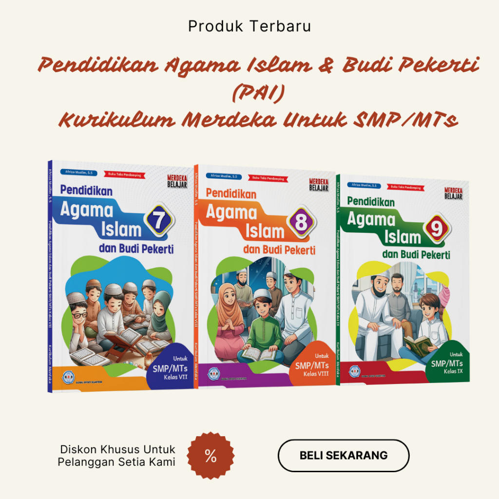 หนังสือคู่หูสําหรับการศึกษาทางศาสนาอิสลามและการศึกษาตัวละครสําหรับโรงเรียนมัธยมศึกษาตอนต้น MTS เกรด 