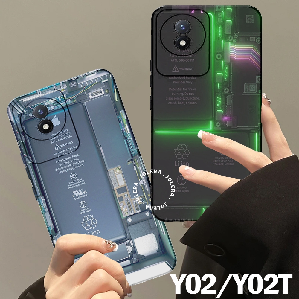JOLERA สําหรับ VIVO Y02/Y02T ใหม่ล่าสุด SOFTCASE HANDPHONE LATEST FASHION CPU57