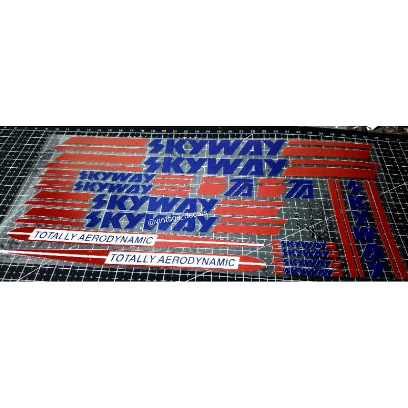 สติ๊กเกอร์สติ๊กเกอร์ทดแทน BMX SKYWAY TA เทมเปอร์แท้