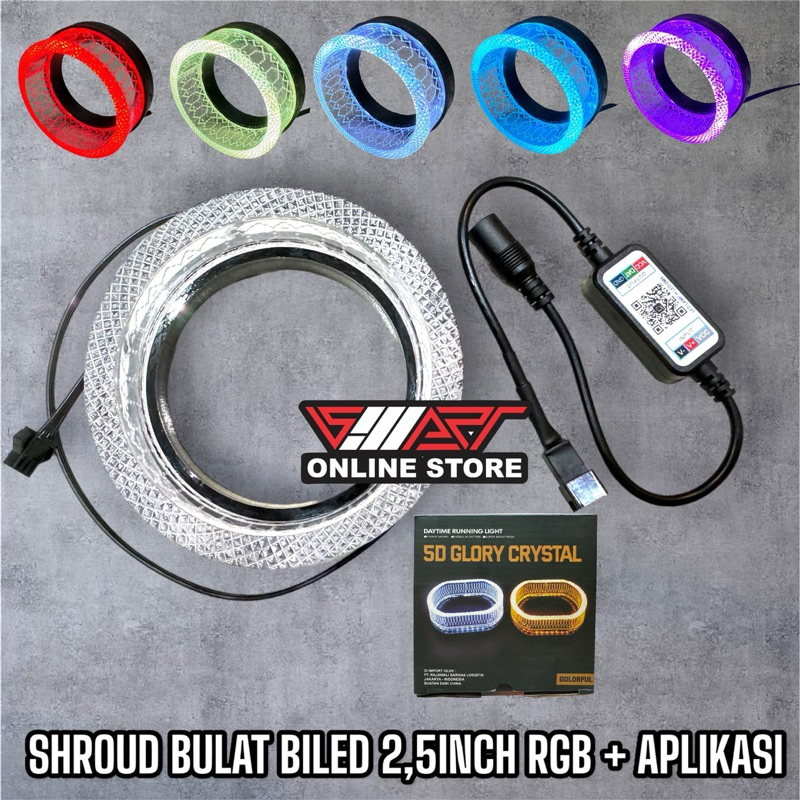 XCASE ROUND RGB BILED SHROUD LAMP + APPLICATION