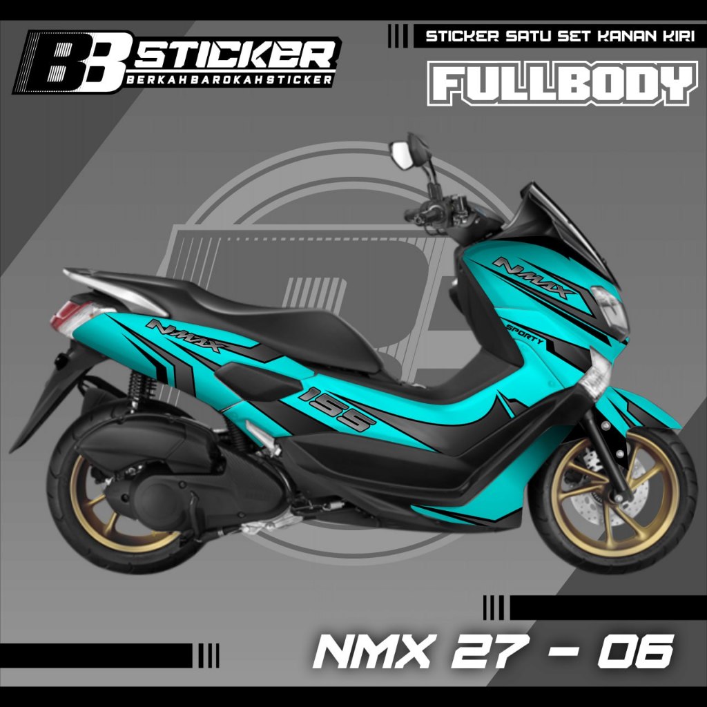 Yamaha NMAX 155 สติ๊กเกอร์รูปลอกเก่า CAN HOLOGRAM Fullbody 2015-2019 Nmx 27