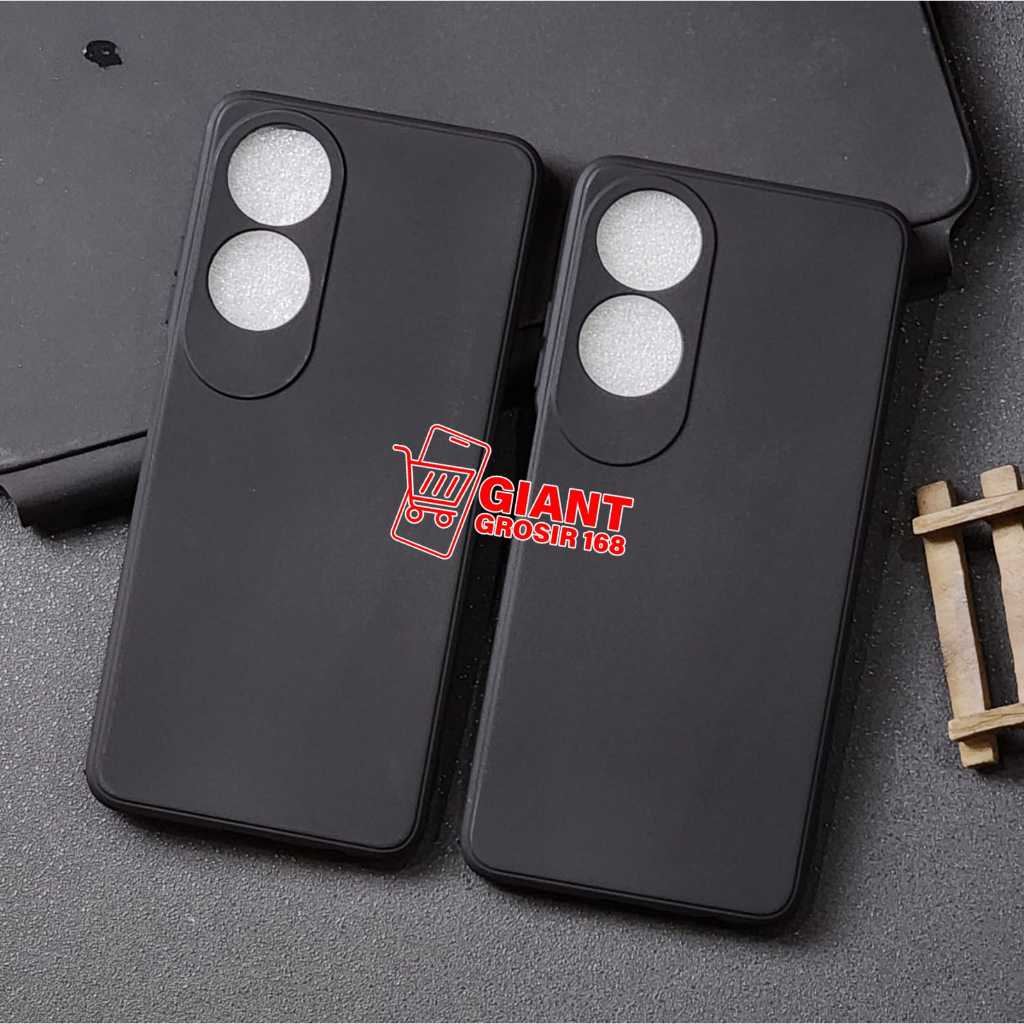 เคส Oppo A60 Macaron Black Silicone Matte Black Oppo A60