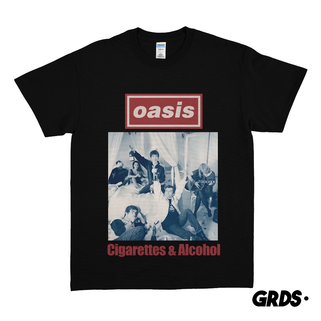 OASIS CIGS & ALC T-SHIRT / OASIS CIGS & ALC T-SHIRT ฟรีสติ๊กเกอร์
