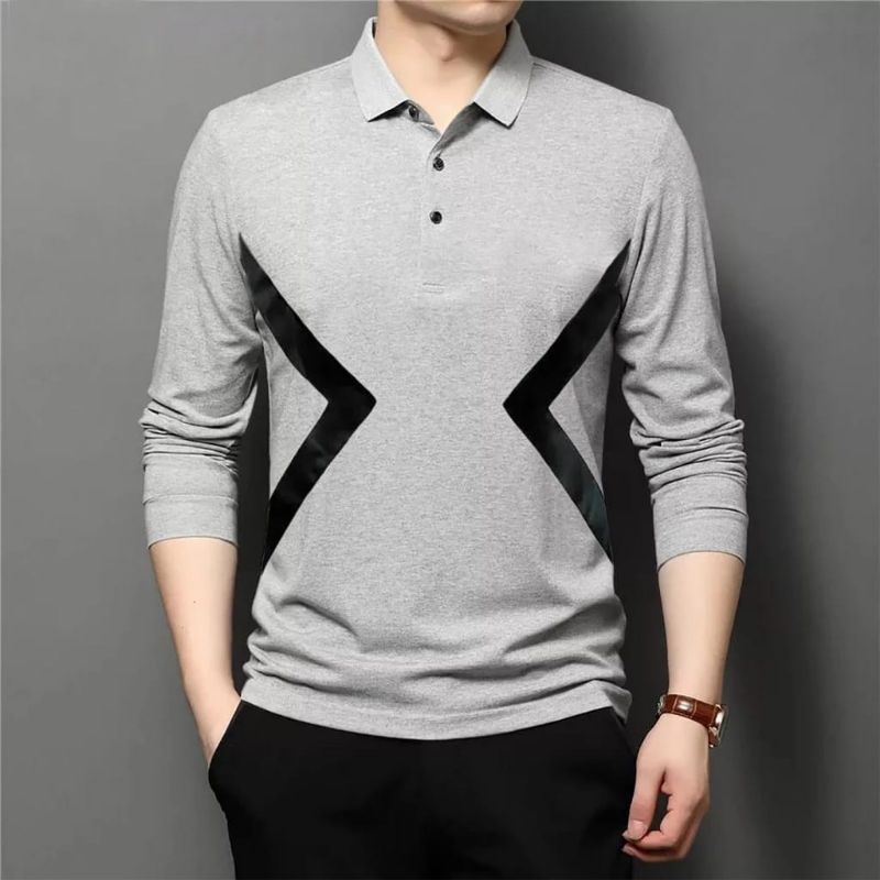 เสื้อยืดทรงยาวและแขนสั้นสําหรับผู้ชาย ML XL XXL JUMBO | เสื้อยืดคอปกโปโล | เสื้อยืดผู้ชาย BIG JUMBO 