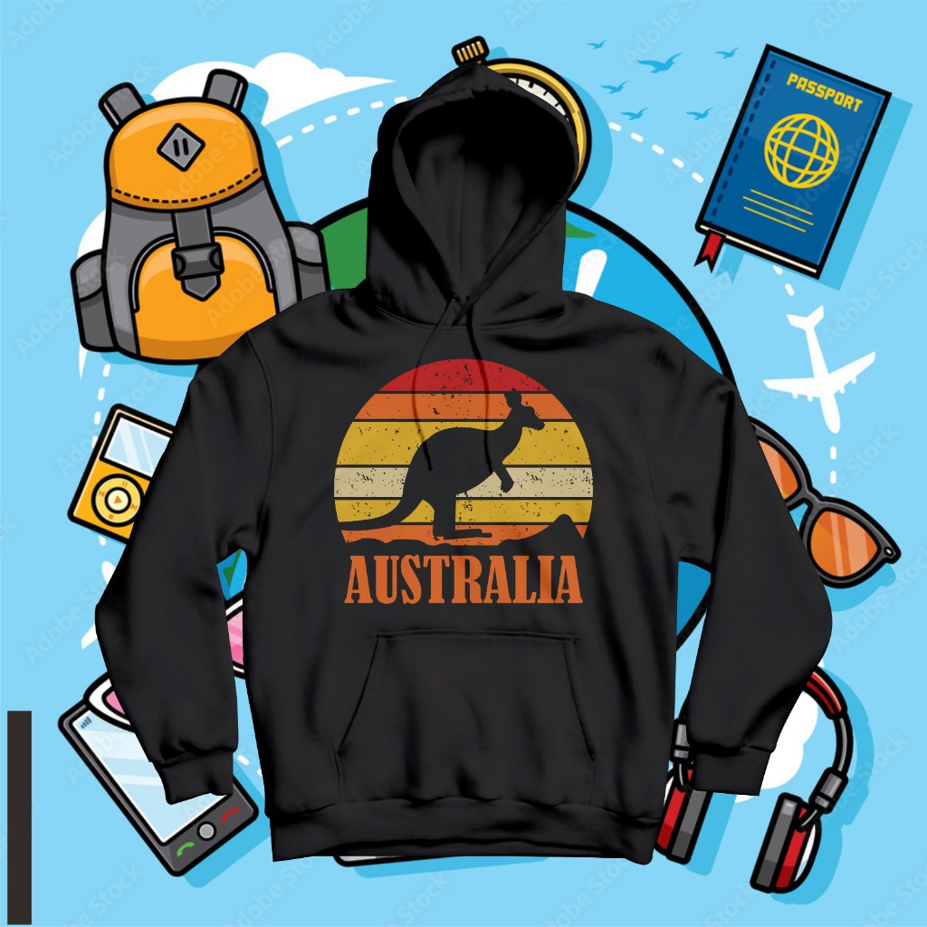JACKET - HOODIE BY AUSTRALIA SYDNEY - JUMPER HOODIE SUVENIR SYDNEY AUSTRALIA BATCH 5