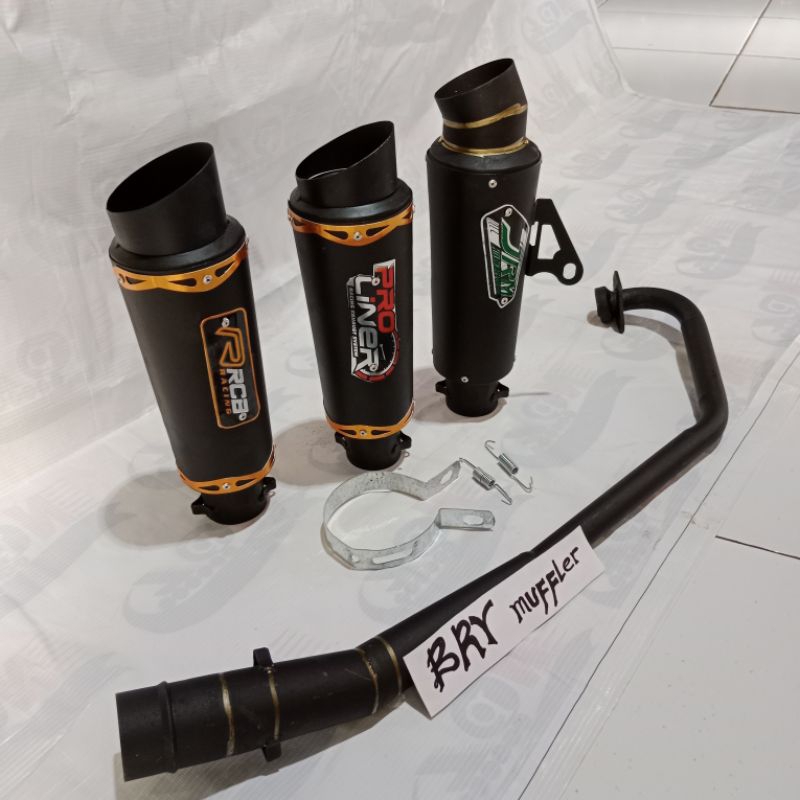 Rcb racing Exhaust full bas For Jupiter MX old Motorcycle/Jupiter MX 135 ใหม่ อัศวินฟู 150.โซนิค