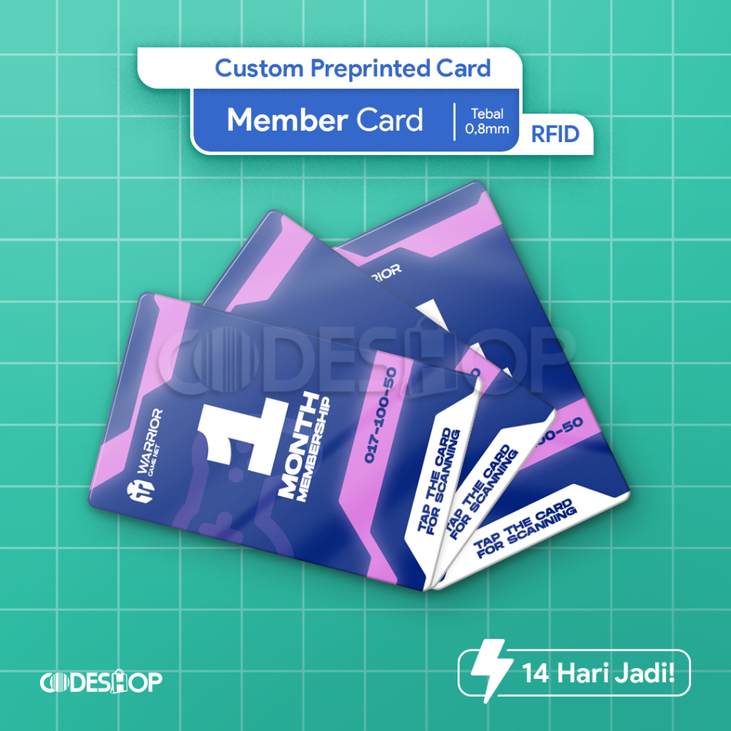 Custom Preprinted PVC RFID Card Member Access Door Card - Proximity / Mfre