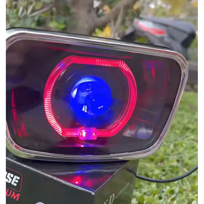 Rx king รูปไข่ BILLED ชุดไฟหน้า 4 นิ้ว พร้อมแหวนเปลือก