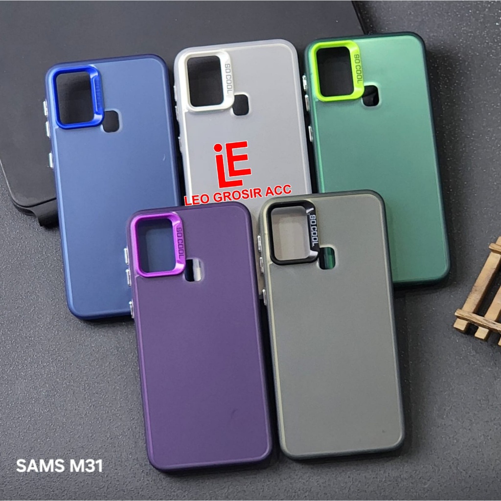 SAMSUNG M31 CASE IMD HYBRID PLATE HOLOGRAM CASE SOCOOL SAMSUNG M31 SC-1