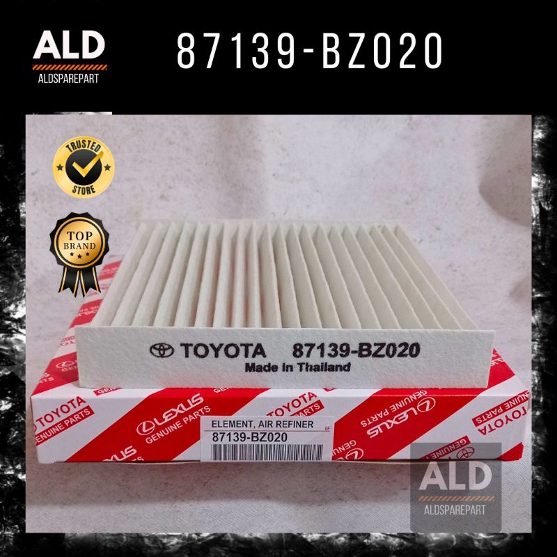 ROCKY / RAIZE CABIN AC FILTER ALL NEW AVANZA FENIA / AYLA / AGYA VELOZ 2022 บน TOYOTA (87139-BZ020)