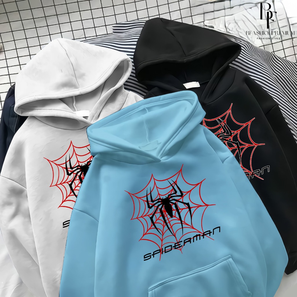 BF Sweater เสื้อฮู้ด Unisex สําหรับผู้ชายและผู้หญิง SPIDERMAN ล่าสุด
