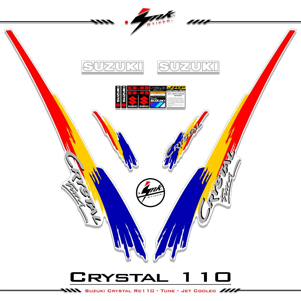 Suzuki Crystal 1995 Striping Crystal Tune Sticker Suzuki Crystal Tune Jet Cooled Ink 7 Motif Stripin