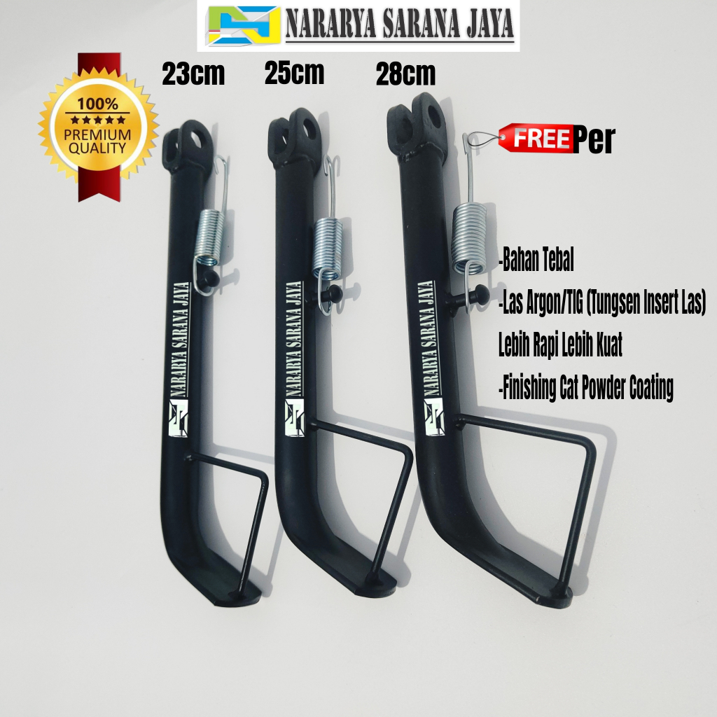 Win Verza ขาตั้งข้างหนา Universal Honda Motorcycle ความยาว 23 25 28 Cm