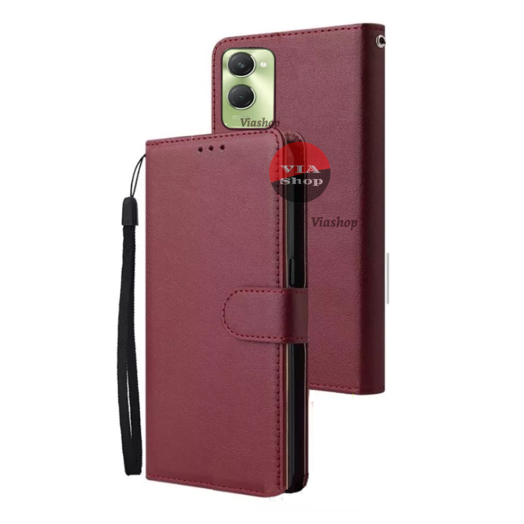 เคสแบบพับสําหรับvivo Y18 Casing Walletหนังสังเคราะห์Flip cover leather case PremiumสําหรับVivo Y18