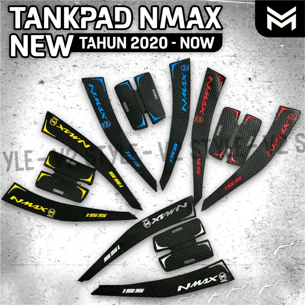 DECKPAD ใหม่ NMAX 2020 2021 TANKPAD สติ๊กเกอร์ยาง RAISED ชุด 3D YAMAHA NMAX 155 PNP MOSCOW สติกเกอร์