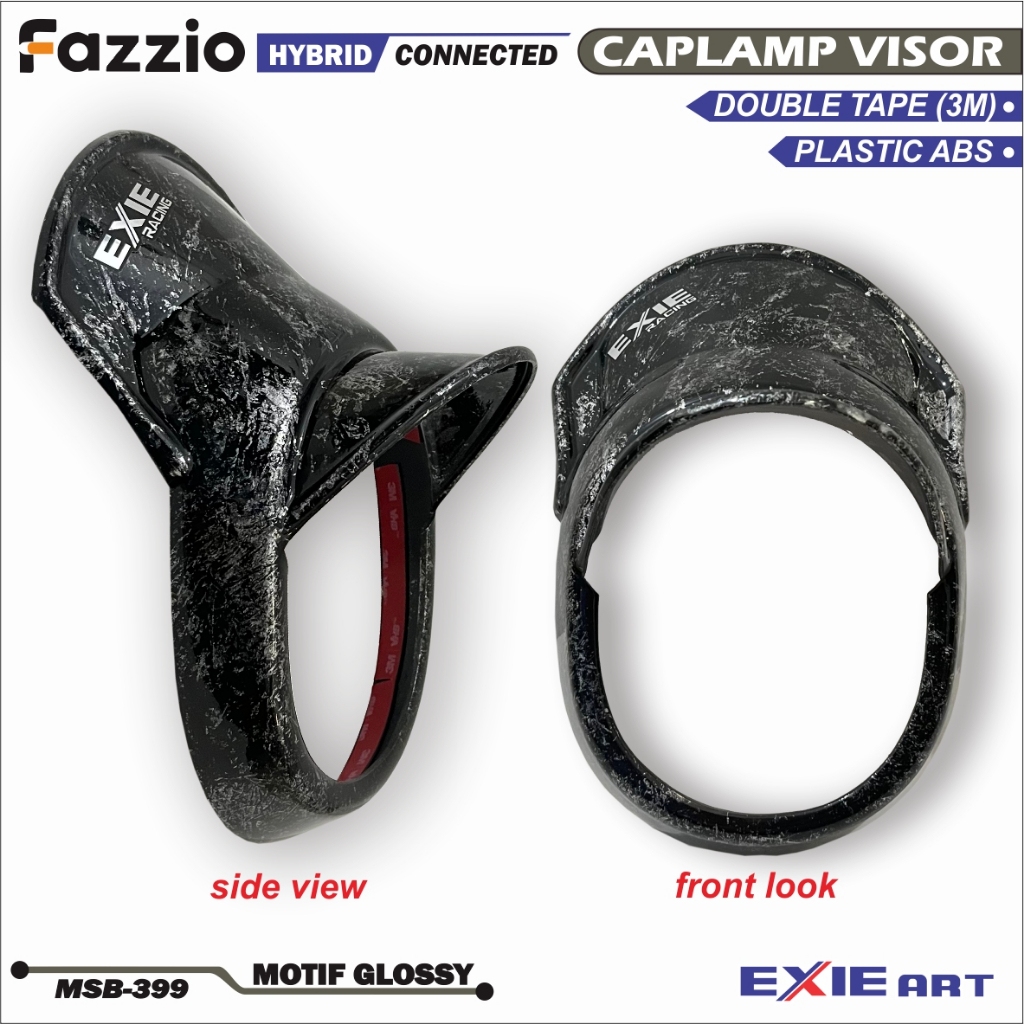 Fazzio Visor Caplamp - ไฟหน้าแหวนหมวก Exie Art รถจักรยานยนต์ Petlamp Cover