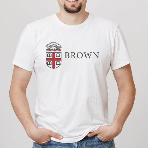 BROWN University Rhode Island Cotton Combed Premium เสื้อยืดแขนสั้น