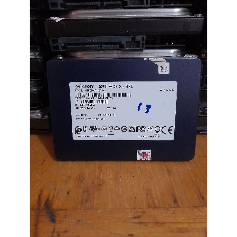 Ssd Micron 480gb สุขภาพ 100%