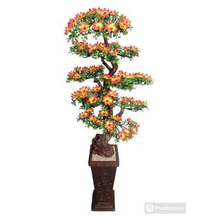 [bunga set pot] pohon hawai artificial tinggi 140 cm jumbo / bunga hias sudut / pohon bunga hawai artificial / bunga dekorasi ruangan / bunga hias jumbo / dekorasi rumah