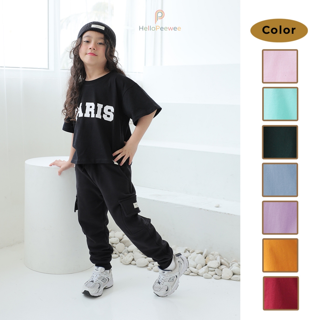 KATUN Peewee City Series เสื้อยืดกราฟิกสําหรับเด็กผ้าฝ้ายหวีขนาดใหญ่ 24S Unisex 1-12 ปี