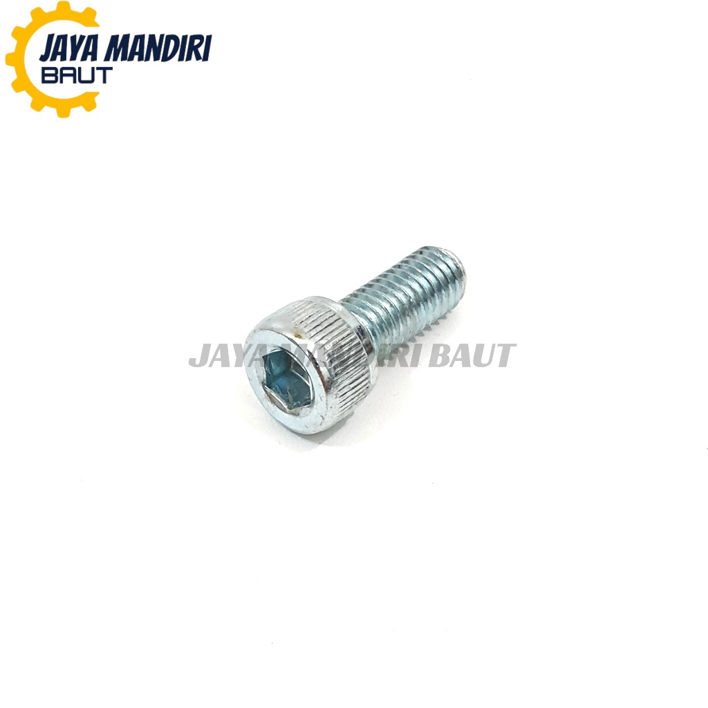 สีขาว L Bolt M8 x 20 L6 Key ด้ายละเอียด 12 8x20 ความยาว 20 มม. สังกะสี