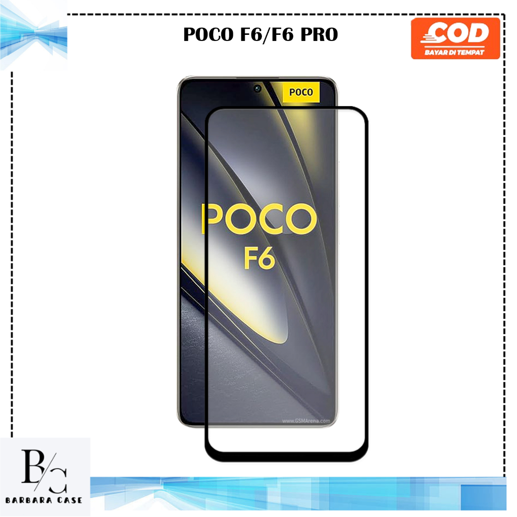 ฟิล์มกระจกนิรภัย XIAOMI POCO F6 F6 PRO ANTI-SCRATCH GLASS FULL COVER คุณภาพสูงหรูหรา