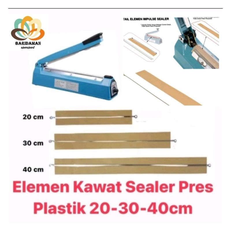 Mesin องค์ประกอบสําหรับเครื่องไฟฟ้ากด Impulse Sealer พลาสติก 20 30 40 ซม.PFS200 PFS300 PFS400