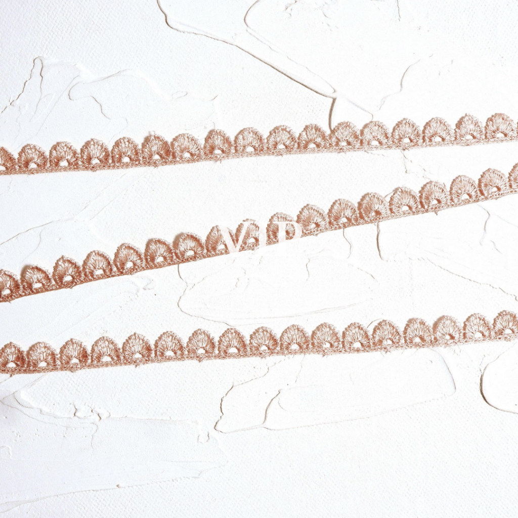 VIP Lace 9 V1247 ปักลูกไม้ Giper Lace ต่อม้วน