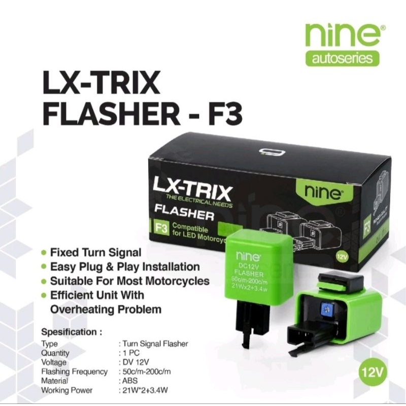 FLASER SEN / FLASER NINE LX-TRIX สามารถตั้งค่าสําหรับจุด SEN CAPAT LAMBAT ต้นฉบับ NINE