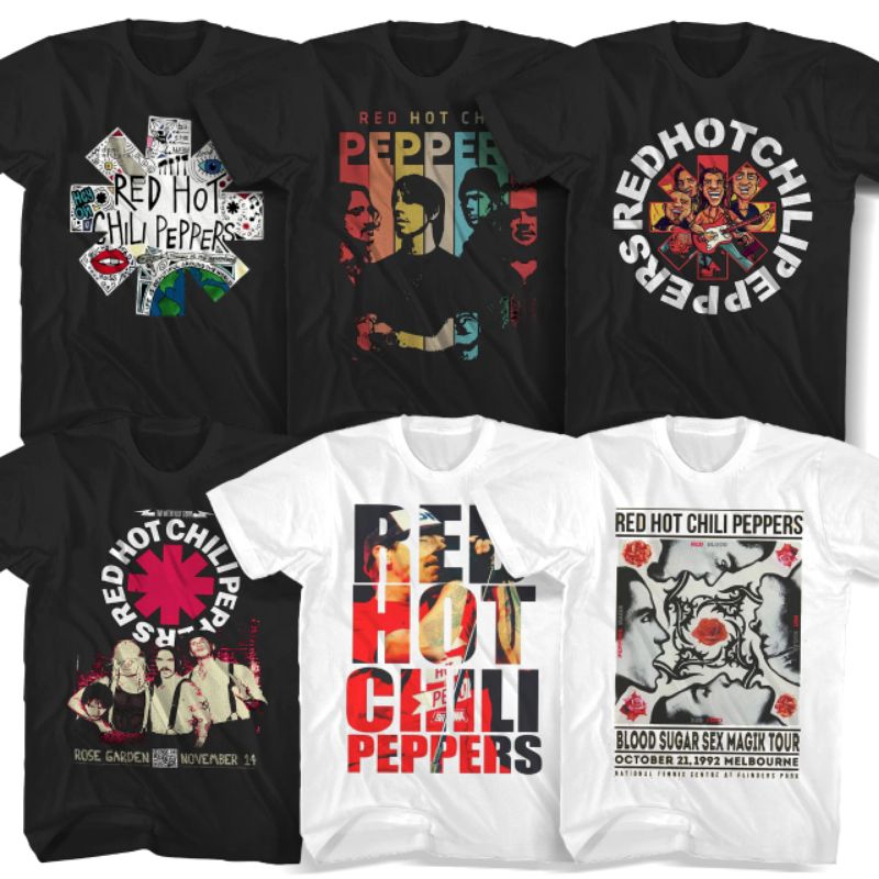 FTWOLABEL - Music T-shirt Band shirt RED HOT CHILI PEPPERS Series Premium Adult T-shirt for Men and Women 24s หนา