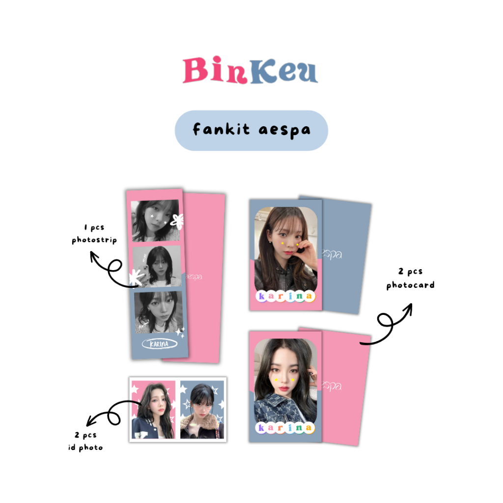 AESPA Fankit - Photostrip + Photocard + รูป ID