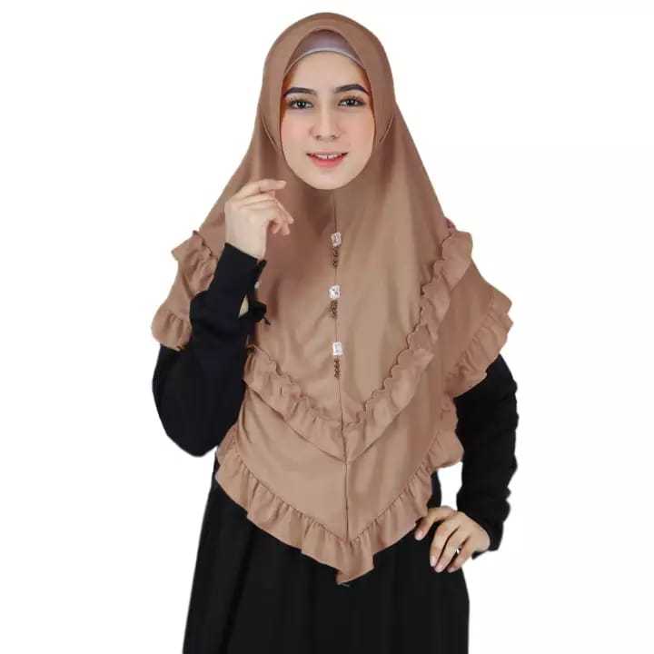 Zaskia Jumbo Jersey Instant Hijab ผู้หญิงล่าสุดผู้ใหญ่ Bergo Hijab / WHOLESALE HIJABKU Instant Pet H