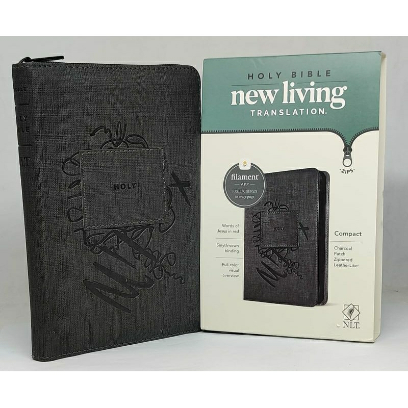 HOLY BIBLE NLT ZIPPERED