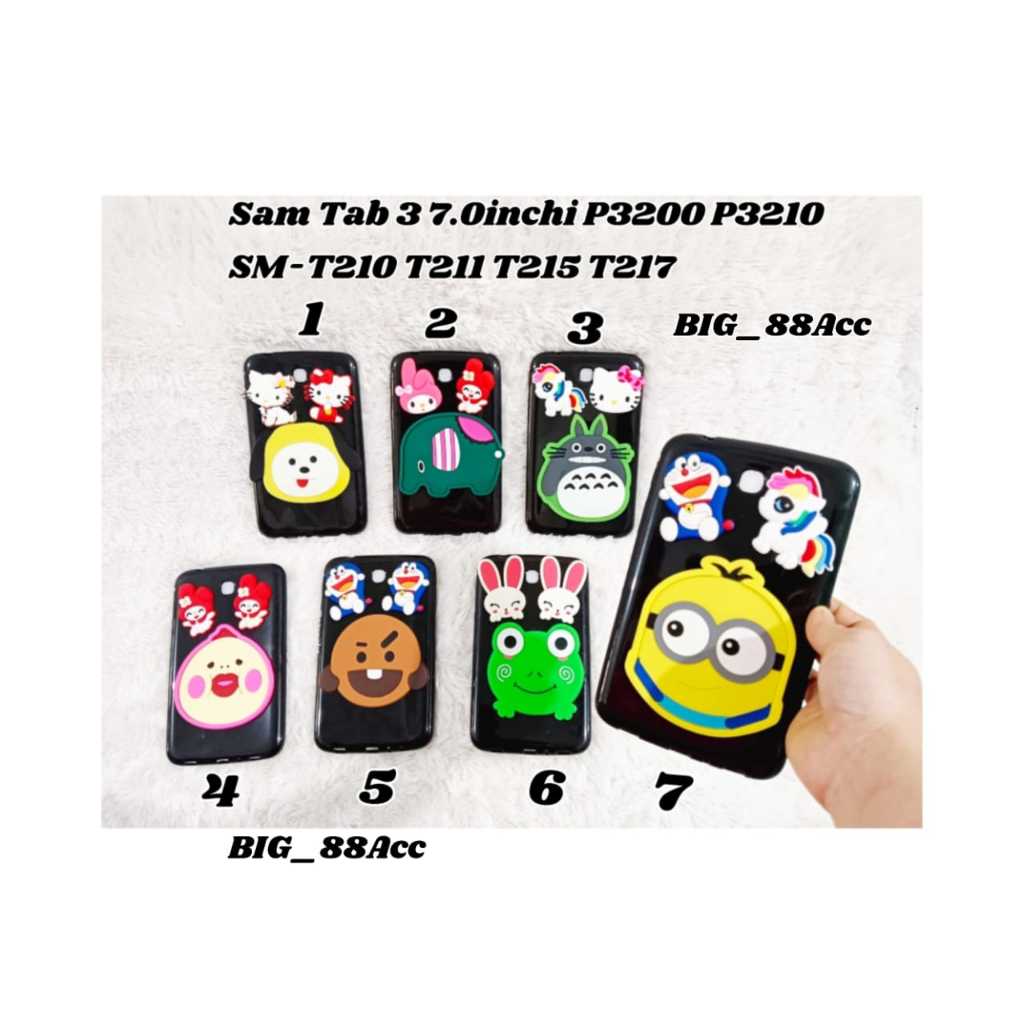 เคสนิ่มซิลิคอน 4D ภาพ Samsung Galaxy Tab 3 7.0 นิ้ว P3200 P3210 T210 T211 T215 T217