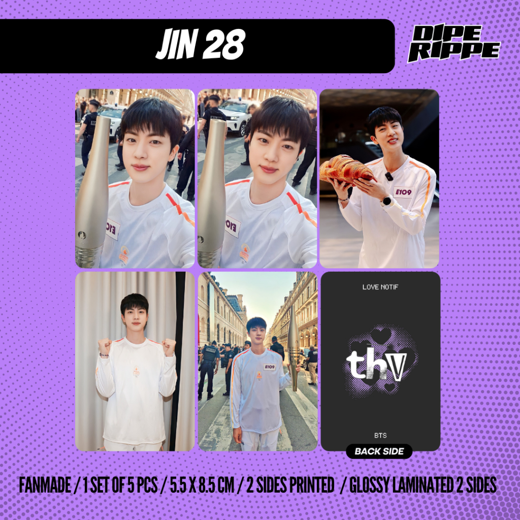 Bts PHOTOCARD KIM SEOK JIN UPDATE SELCA LOVE NOTF