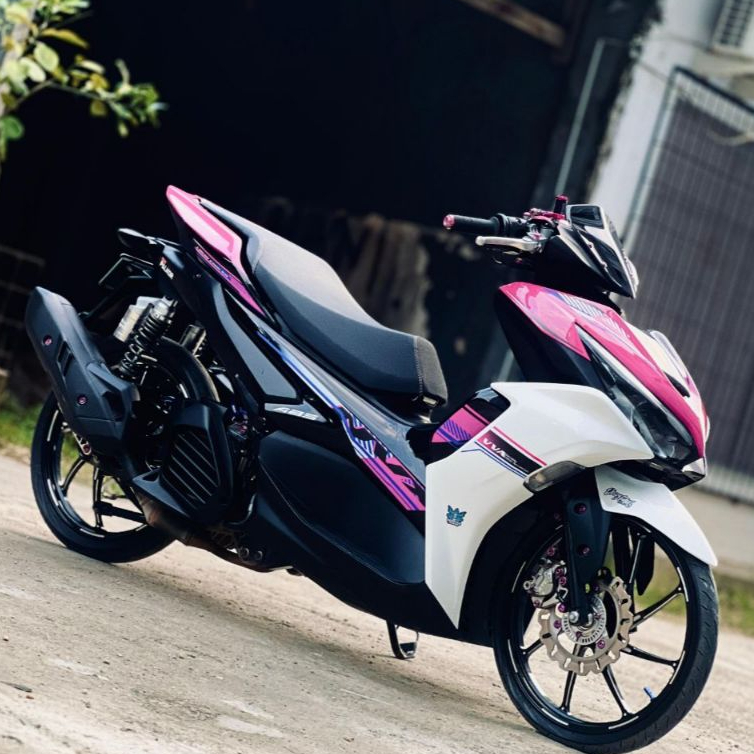 STRIPING AEROX ใหม่ 2024 AEROX ใหม่ 155 2021 - 2024 NVX STYLE GLOSSY TRANSPARENT MATERIAL