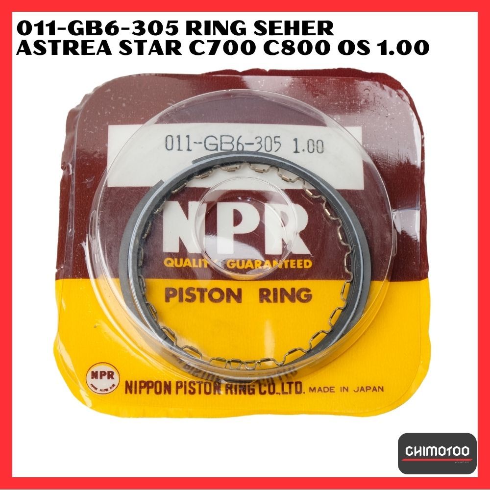 011-GB6-305 แหวนลูกสูบ Honda Astraa Star C700 C 700 C800 C 800 Os Oversize ขนาด 1.00