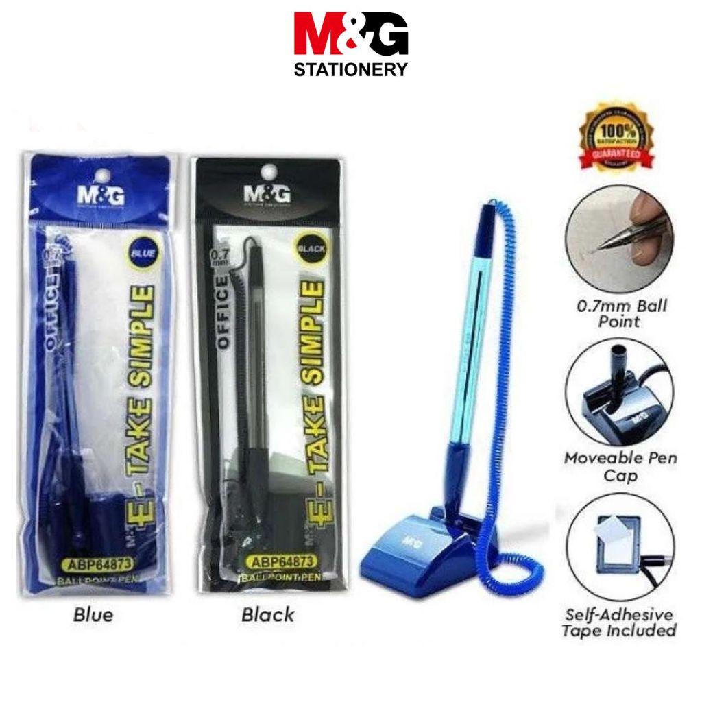 ปากกาลูกลื่น M&G Table Pen ABP64873 Tip 0.7 mm Black & Blue Ink Table Pen