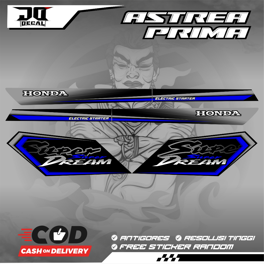 HONDA ASTREA PRIMA STAR SUPER DREAM THAILAND VIETNAM K4 สติ๊กเกอร์หลากหลายแถบ - รูปที่ 2