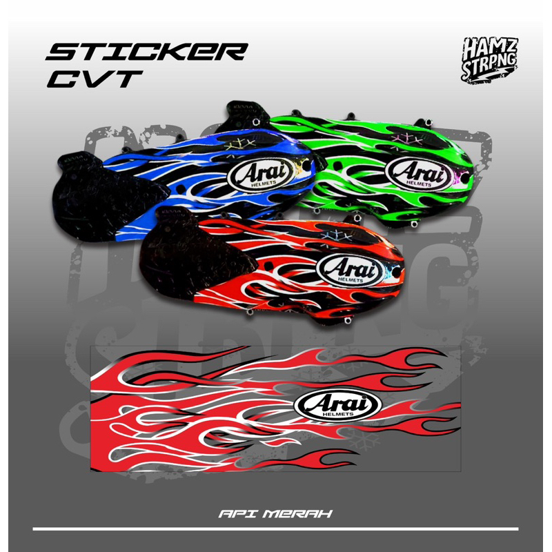 Cvt Sticker All Variant Livery Arai Fire RX7 รถจักรยานยนต์