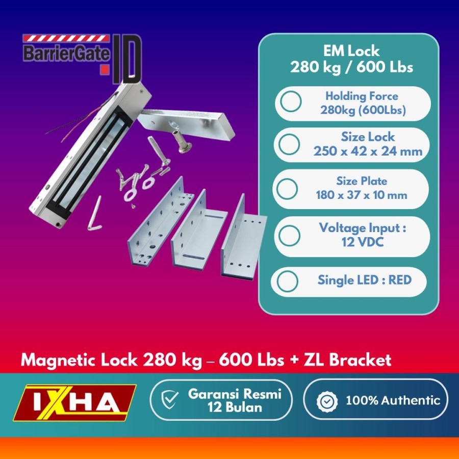 ตัวยึด Emlock 600lbs + ZL 280 กก