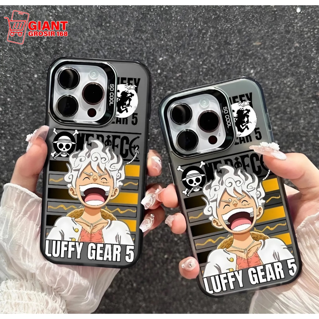 กรณีแผ่นสี IMDกรณีโฮโลแกรม The North Face/Softcase One Piece Luffy Gear 5 สําหรับRealme C75 TRealme 