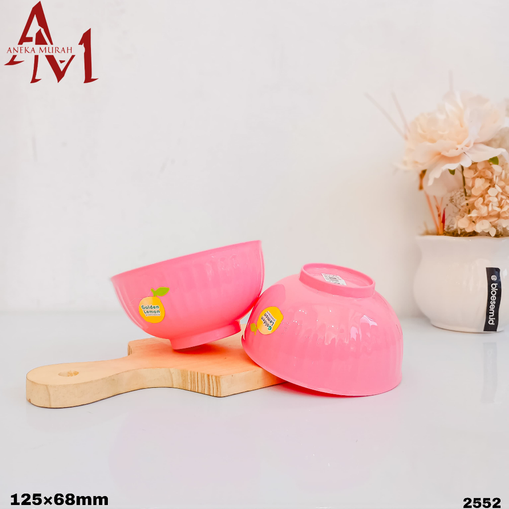 MINI PINK BOWL 208 GOLDEN LEMON 12.5CM (2552)