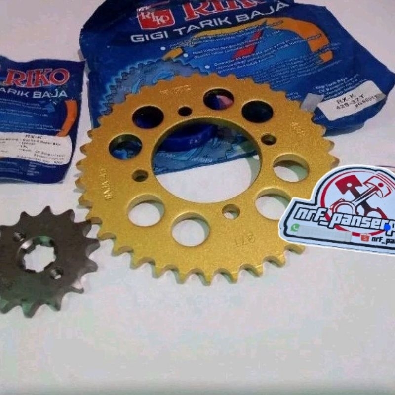 FRONT+REAR GEAR RXKING 428//ชุดเกียร์/เกียร์เกียร์ YAMAHA RX KING/RX-KING RXS F1ZR F1 FORCE 1 ALFA S