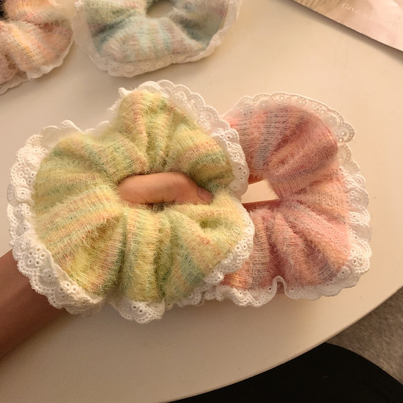 109 ยางมัดผมผู้หญิง / ผ้าลูกไม้ เครื่องประดับผม