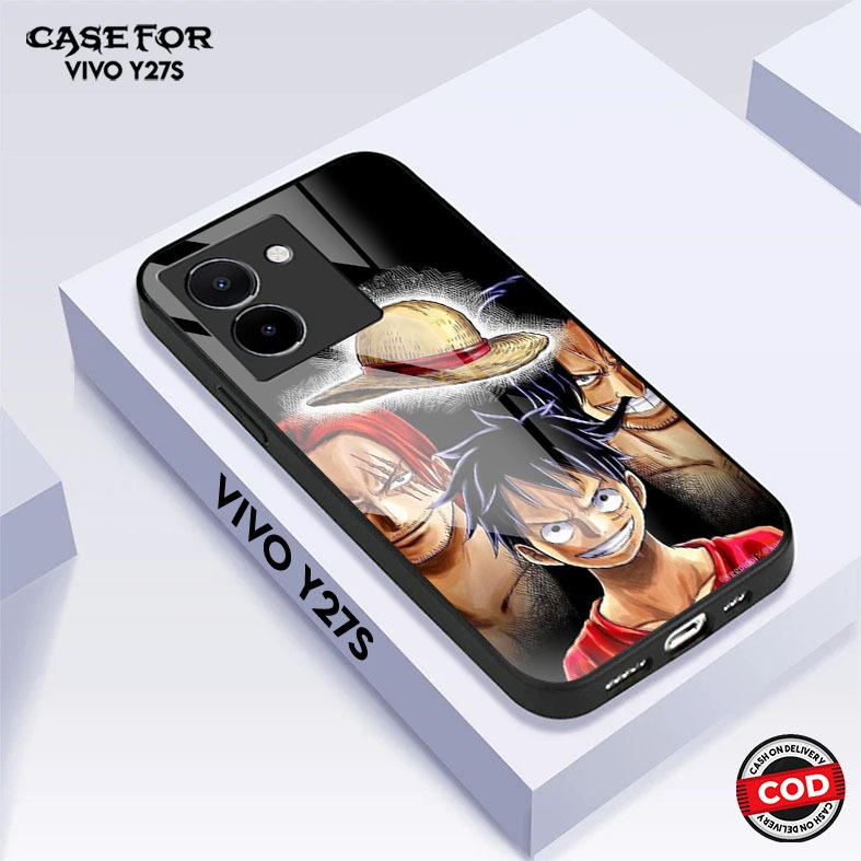 เคส HP HS37 Vivo Y27S - Glass Softcase - 2D Glossy Hardcase - เคสโทรศัพท์มือถือปี 2024 ล่าสุด - เคสร